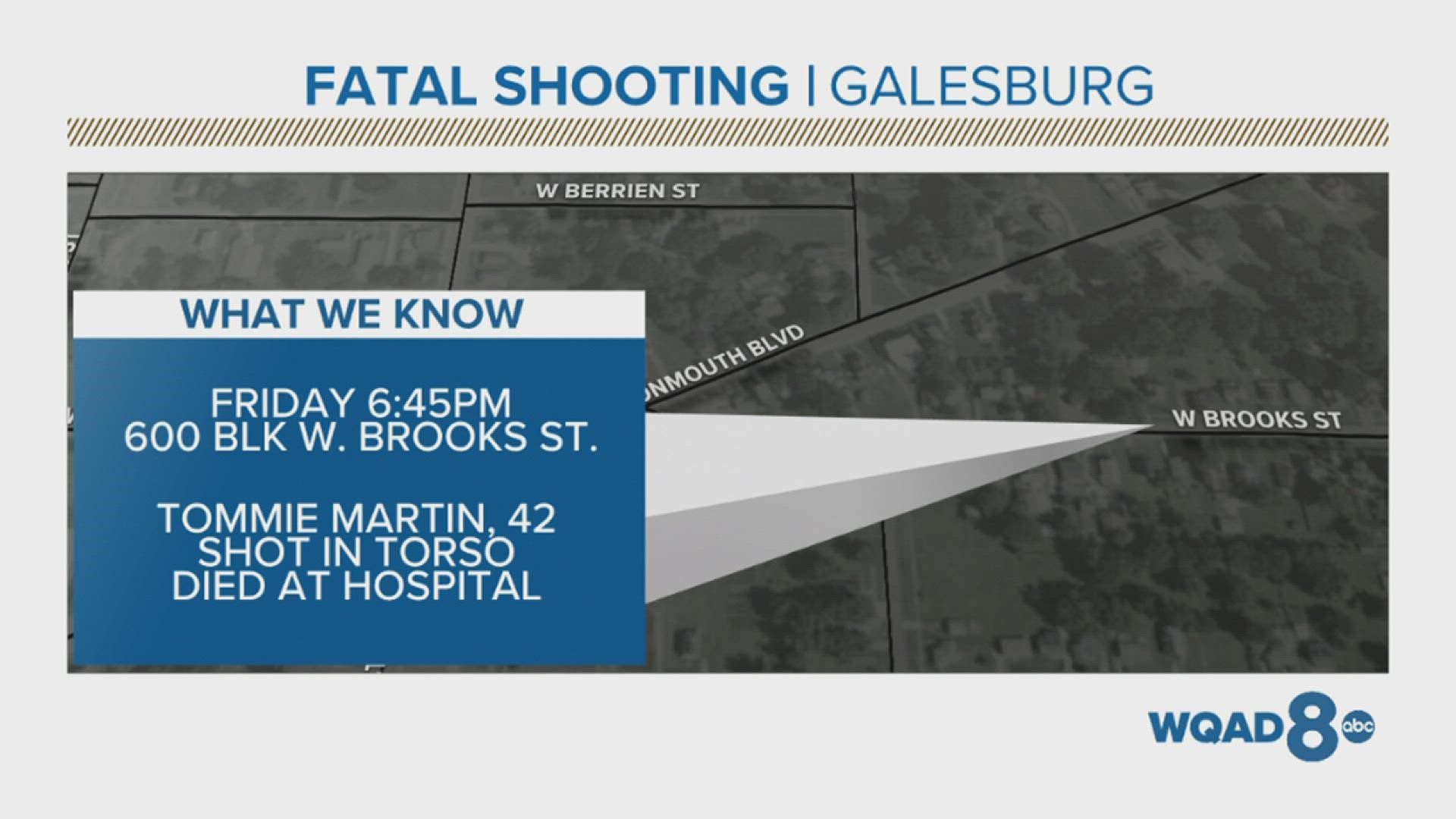 A man was found with a gunshot wound after a shots fired call in Galesburg, and he later died in the hospital.