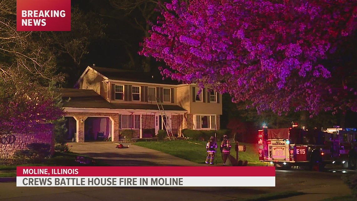Early morning house fire in Moline briefly closes 7th Street