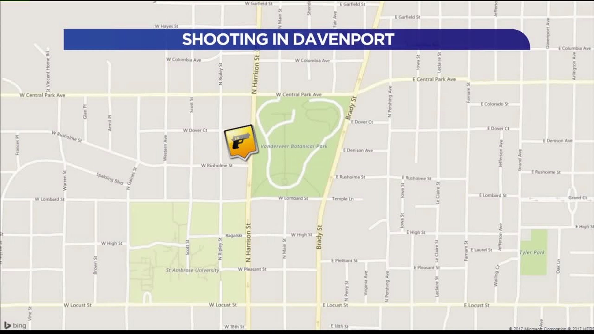Shooting reported in Davenport