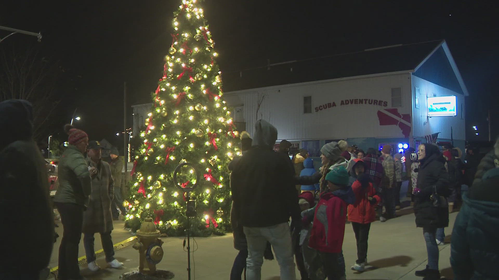 All of the tree's lights represent a community member being honored for their fight with cancer.