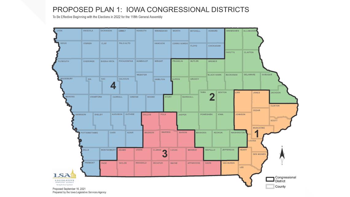 How Iowa's Congressional districts could change