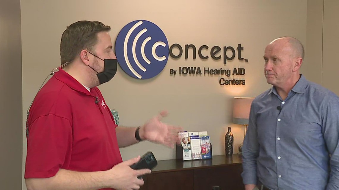Weather on the Road Andrew visits Concept by Iowa Hearing in Davenport