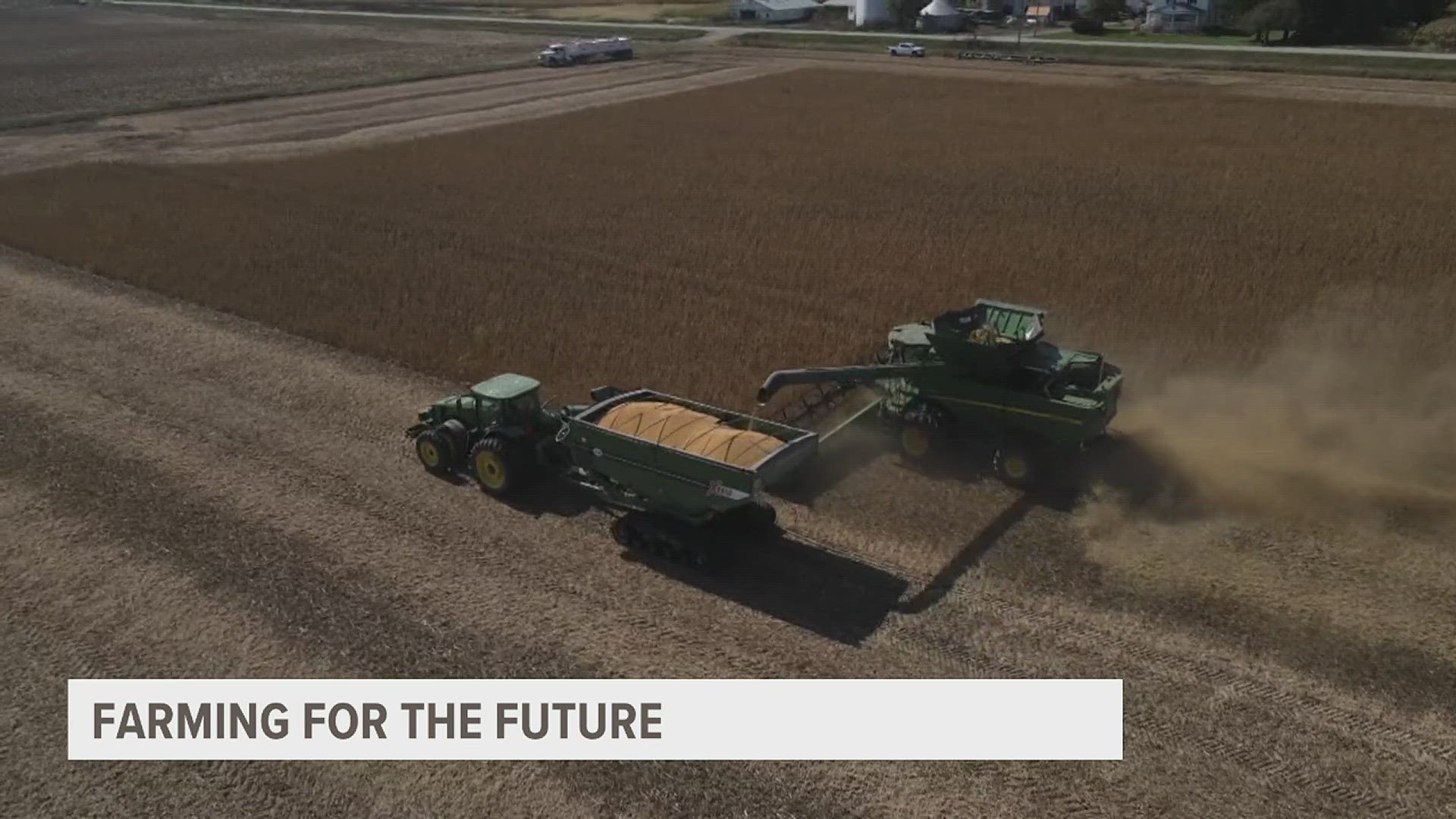 Iowa farmer utilizing new agriculture technology to preserve farmland for  future generations