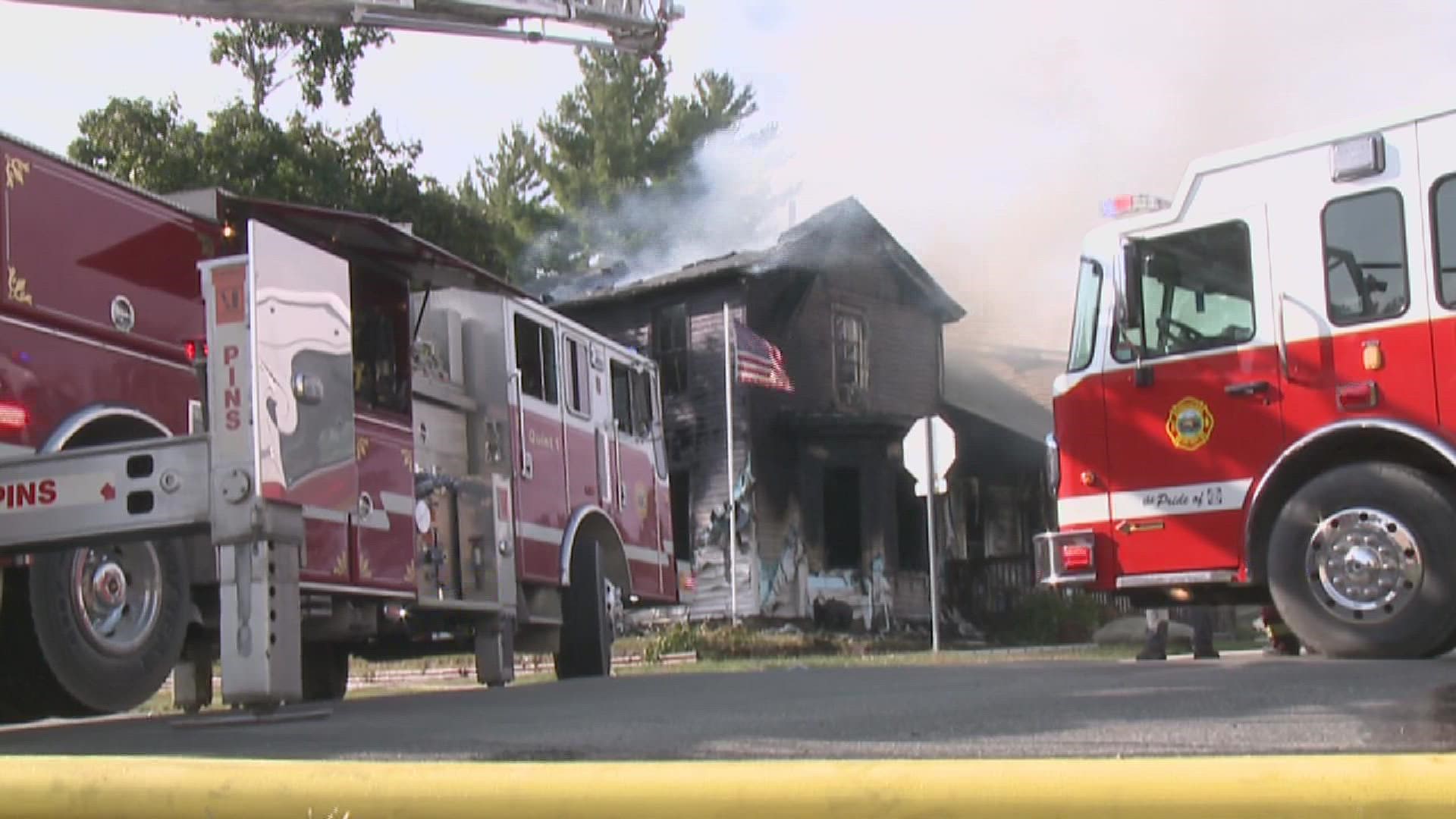 One person is dead after they became trapped in a severe fire that ended up also destroying a Buffalo home.