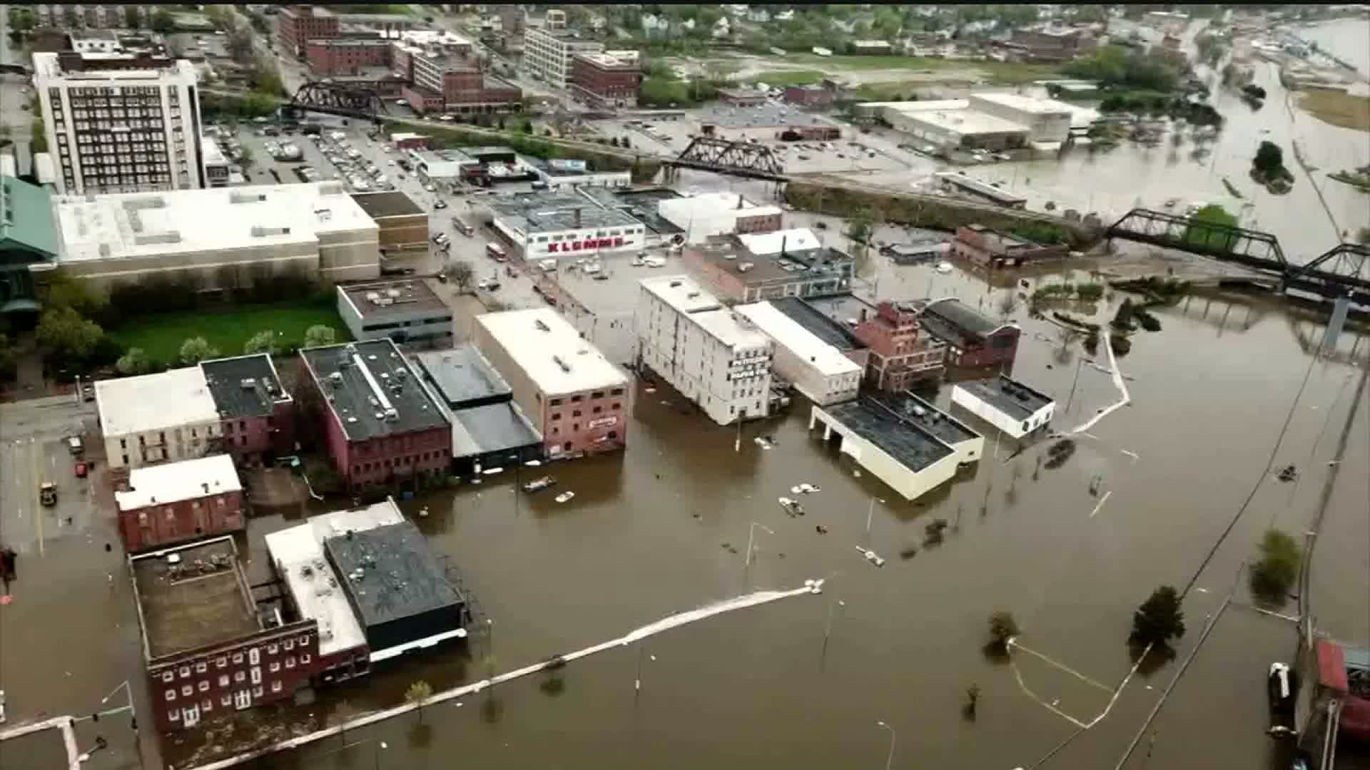 The historic flood breach downtown took place April 30th of 2019.