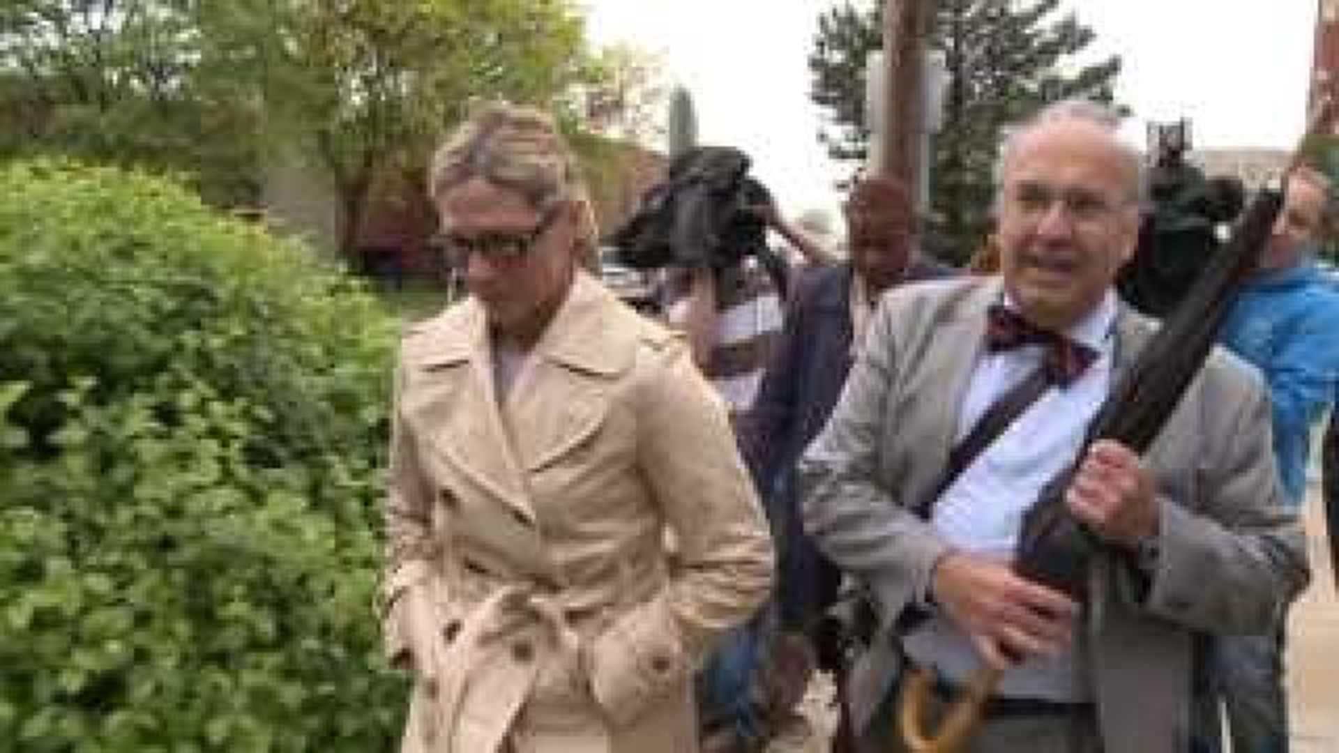 RAW VIDEO: Rita Crundwell leaves court after not-guilty plea