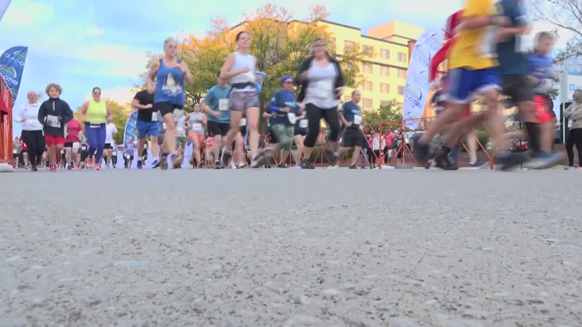 More than 4,500 runners are expected to tackle six races that'll take them across both Iowa and Illinois.