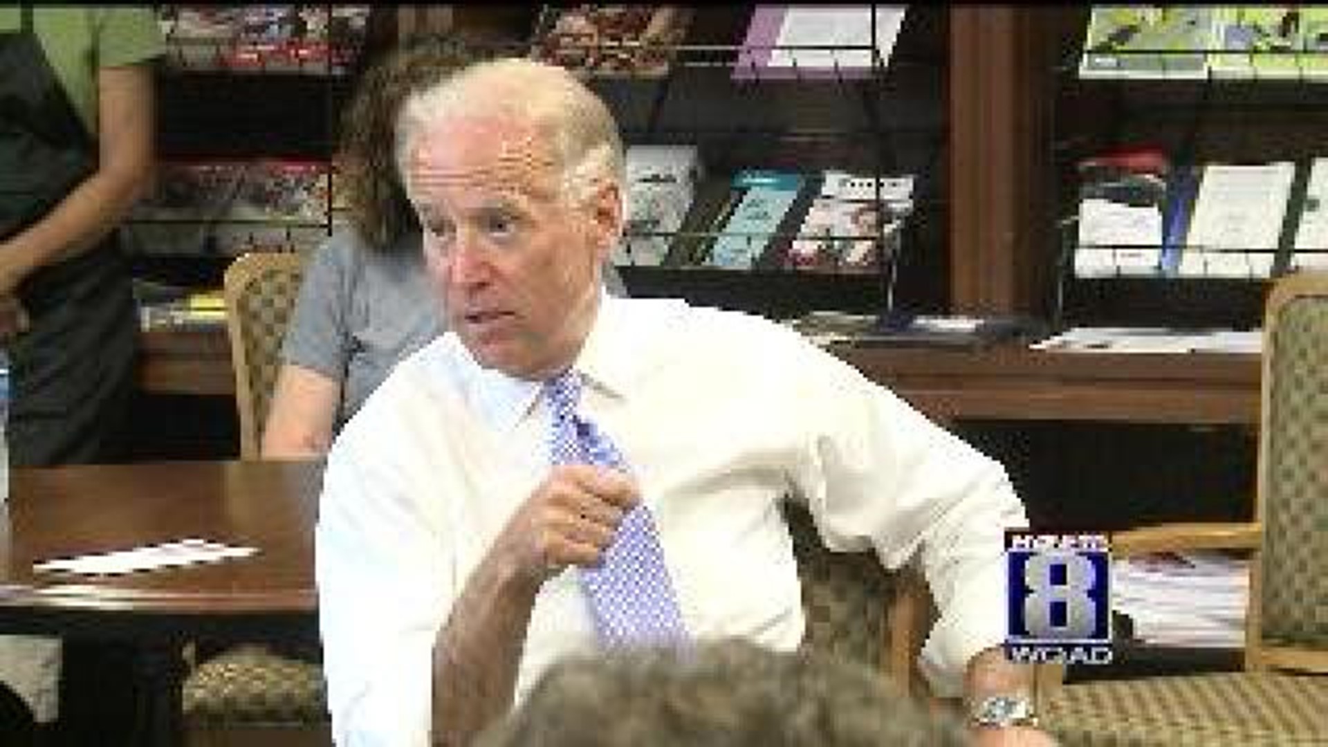 Vice President Biden Makes Surprise Stop At CASI In Davenport