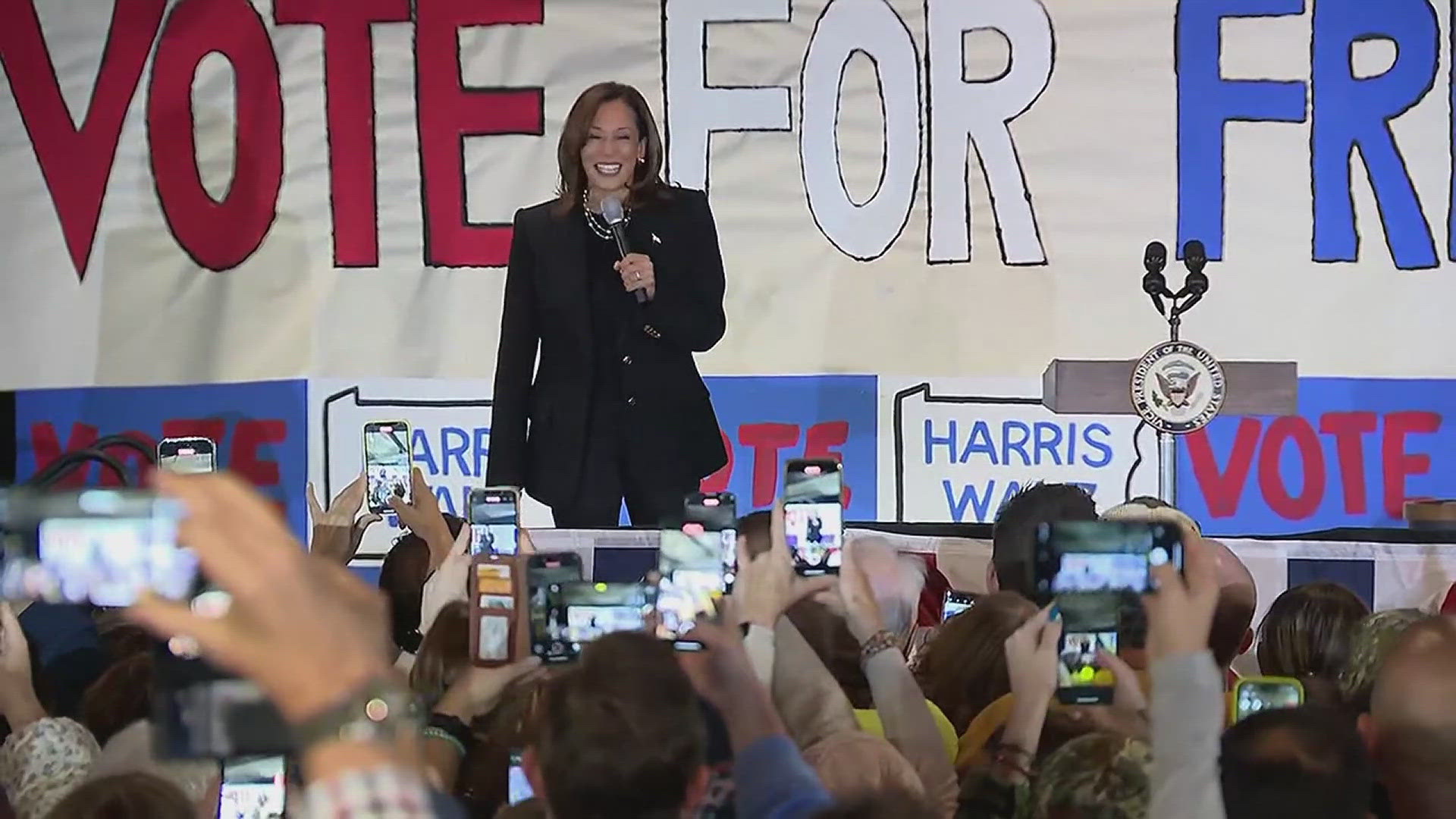 The final Des Moines Register & Mediacom poll found Kamala Harris leading Donald Trump in Iowa, 47% to 44%.