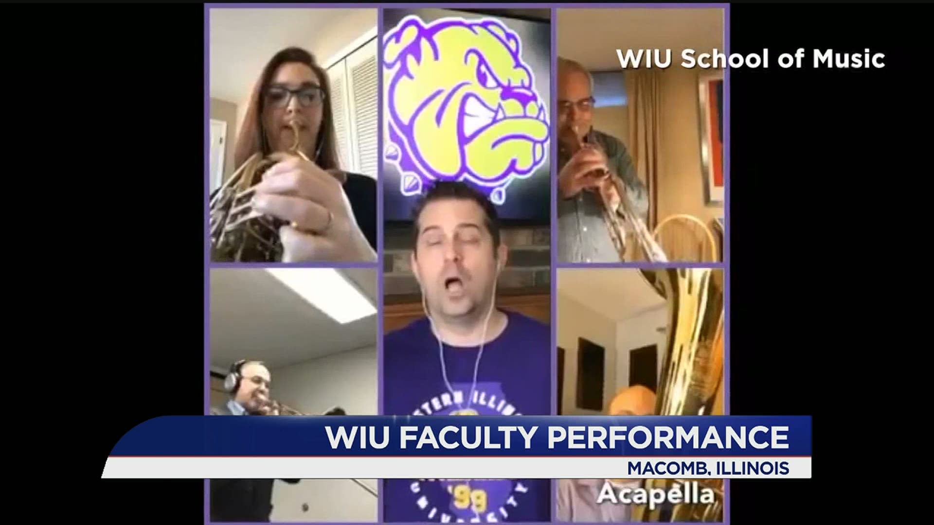 WIU Professors put on social distancing concert