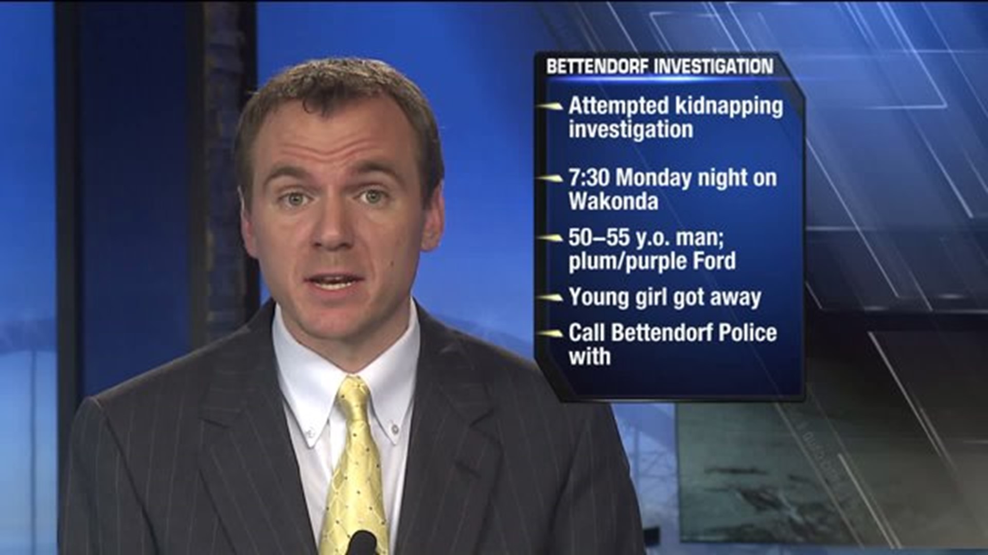 Bettendorf Police investigating attempted abduction