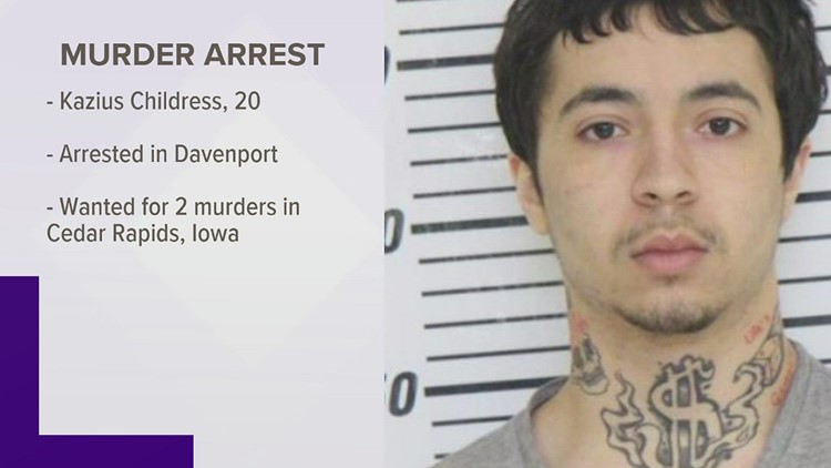Cedar Rapids man arrested in Davenport in connection to double homicide