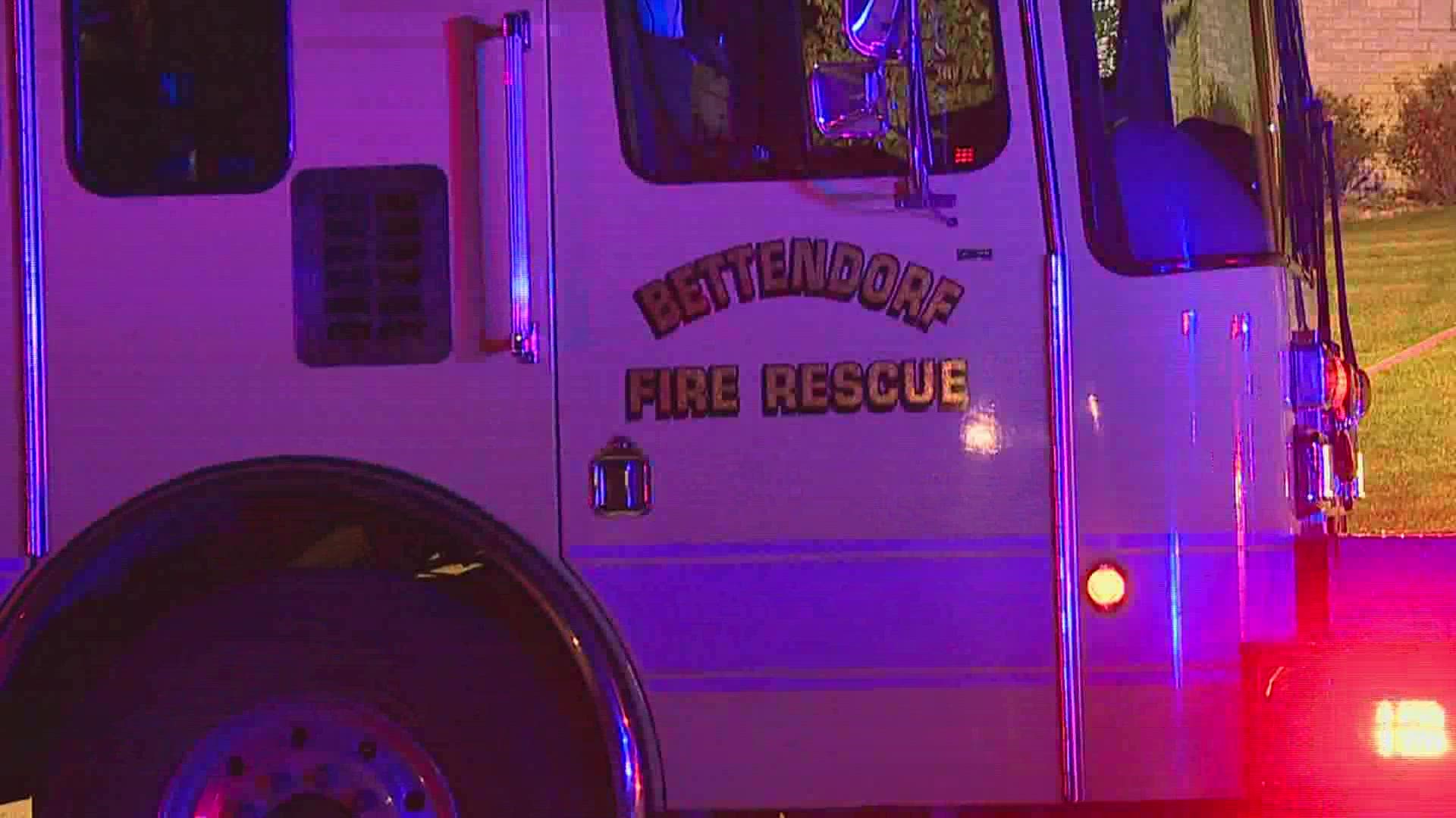 A female resident of the home was unable to escape the fire, according to Bettendorf Fire Rescue.