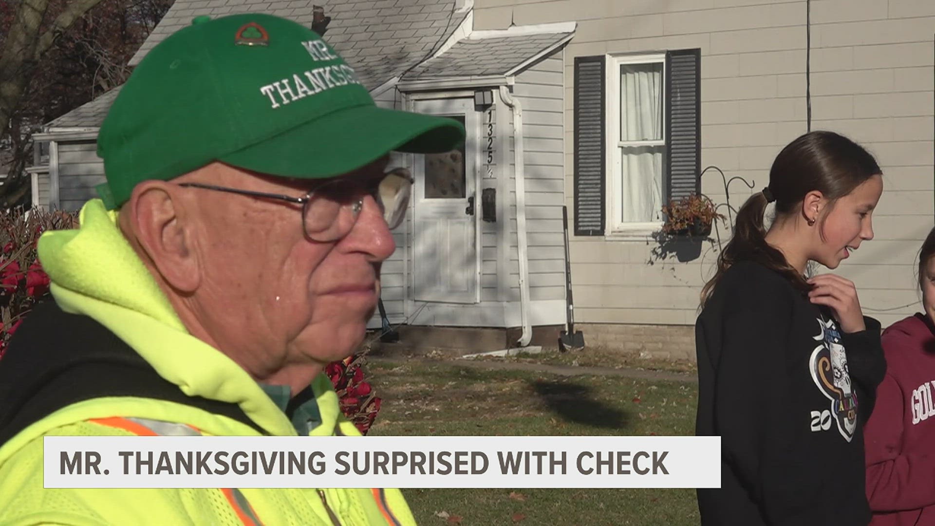 One of the schools that helped raise money is where Bob Vogelbaugh, or "Mr. Thanksgiving," has been a crossing guard for 12 years.