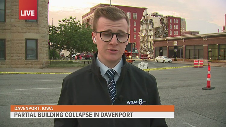 Search and rescue efforts continue after apartment building collapse in Davenport