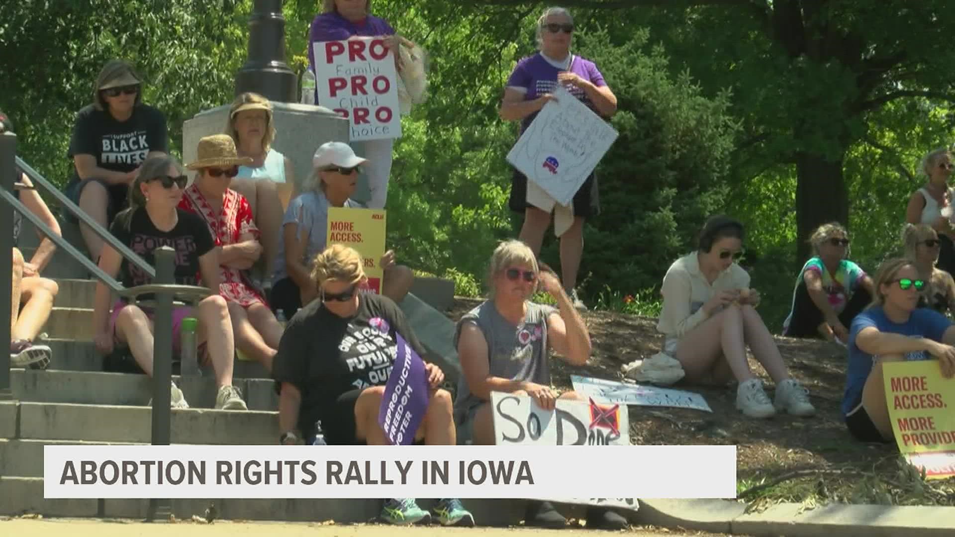 A rally at the Capitol on July 10 attracted hundreds of attendees.