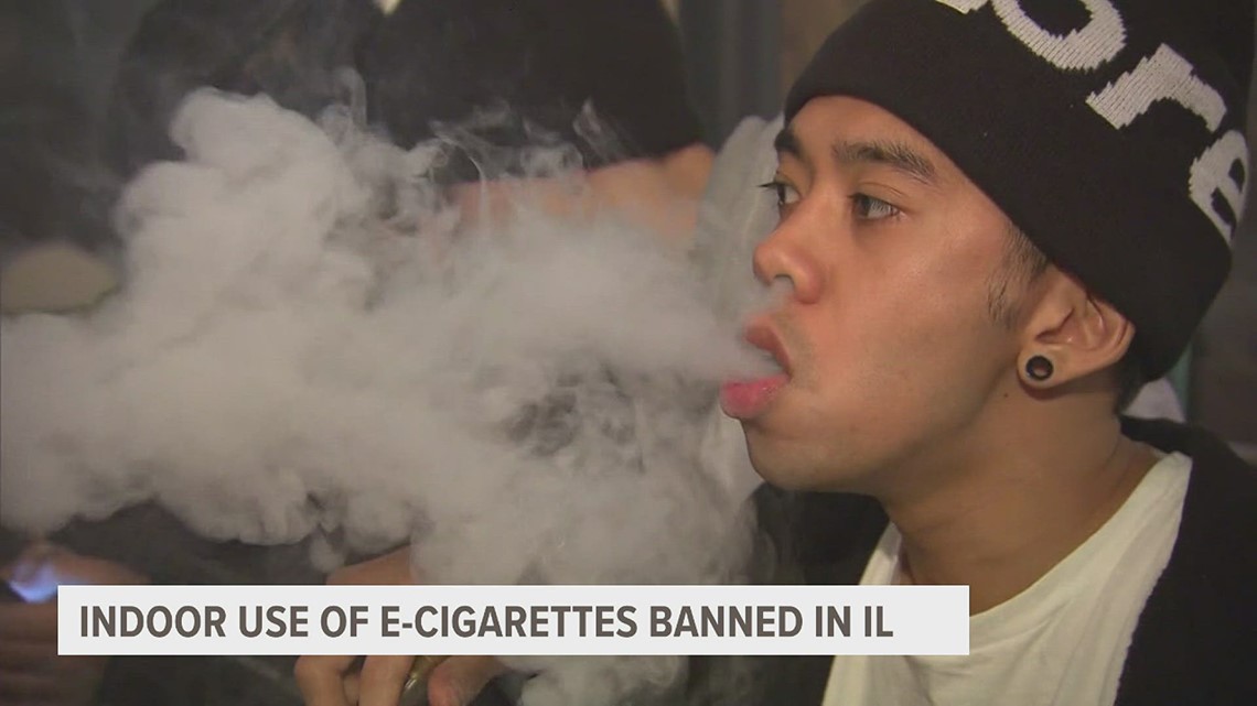 Gov. Pritzker signs a bill banning the use of e cigarettes in indoor public spaces