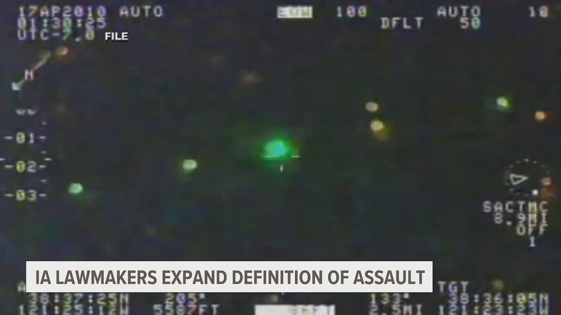 One of the laws would penalize those who point lasers at airplanes, calling it assault in the state. Another would change requirements for hotel inspections.