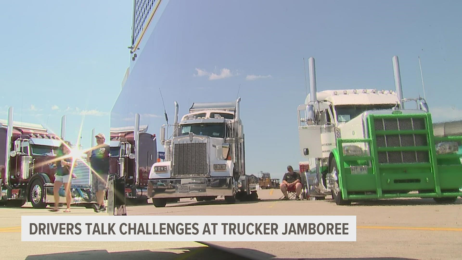 Truckers are rolling into Walcott for the 43rd Trucker Jamboree this weekend. It is an annual gathering for truckers from across North America.