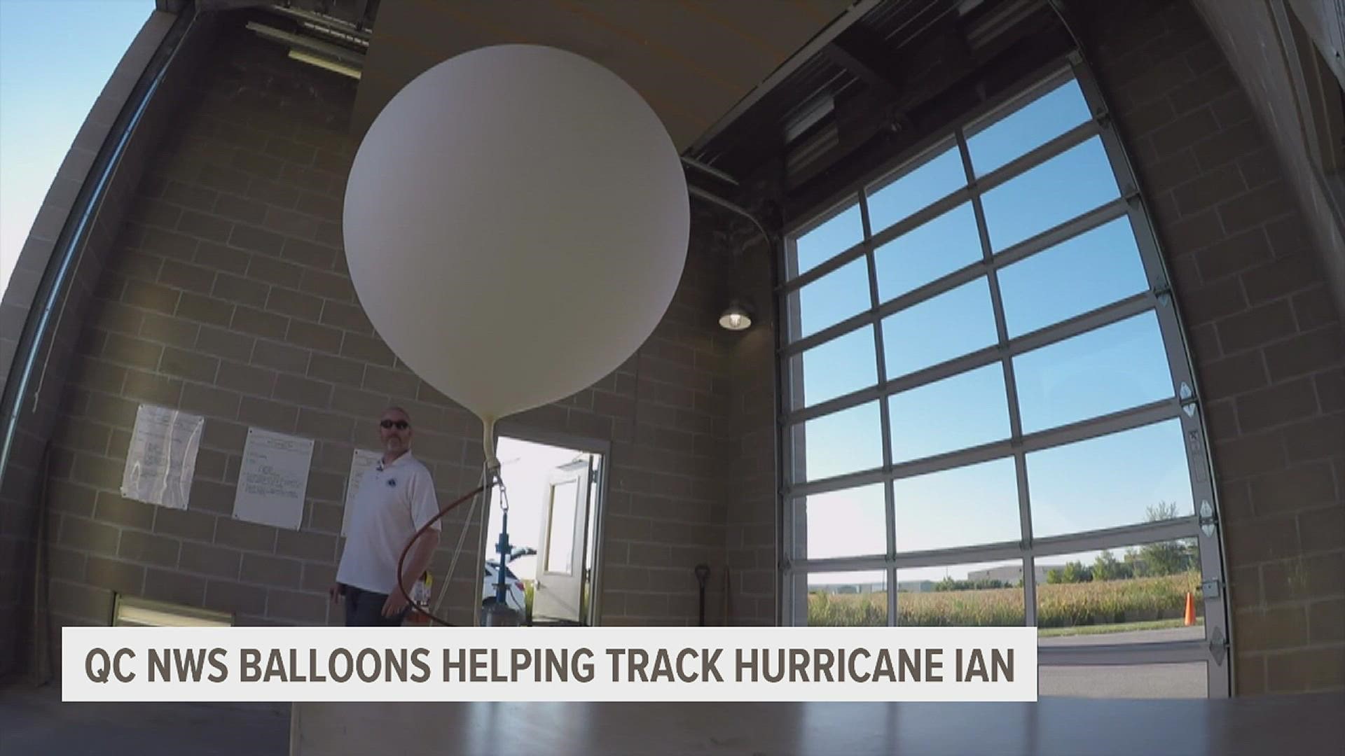 The weather balloons will fly around the Midwest and help track wind direction, speed, temperature, and other useful data points.