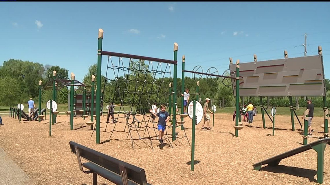New Sunderbrunch playground challenges kids' inner ninja | wqad.com