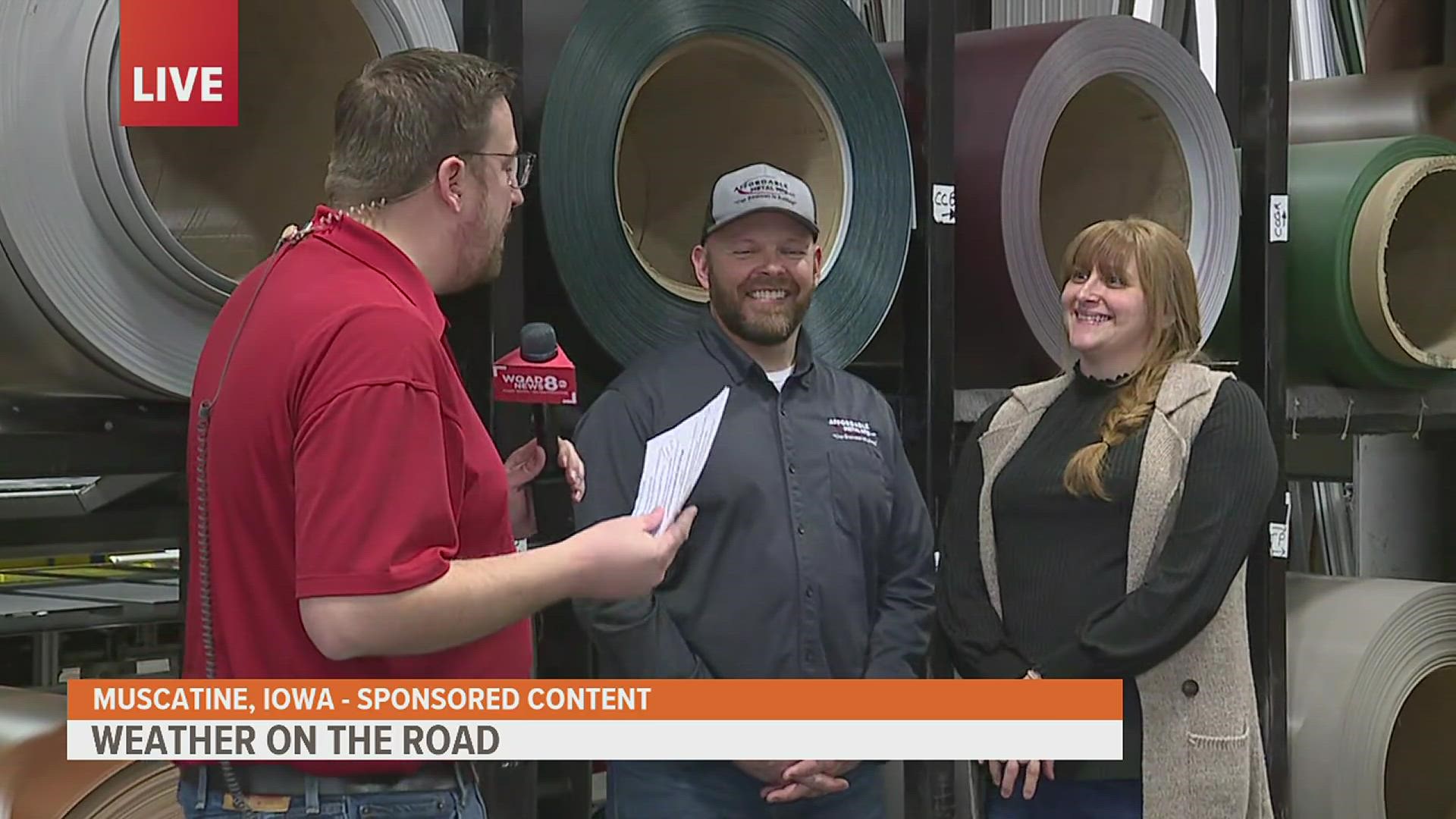 Weather on the Road Affordable Metal Manufacturing in Muscatine, IA