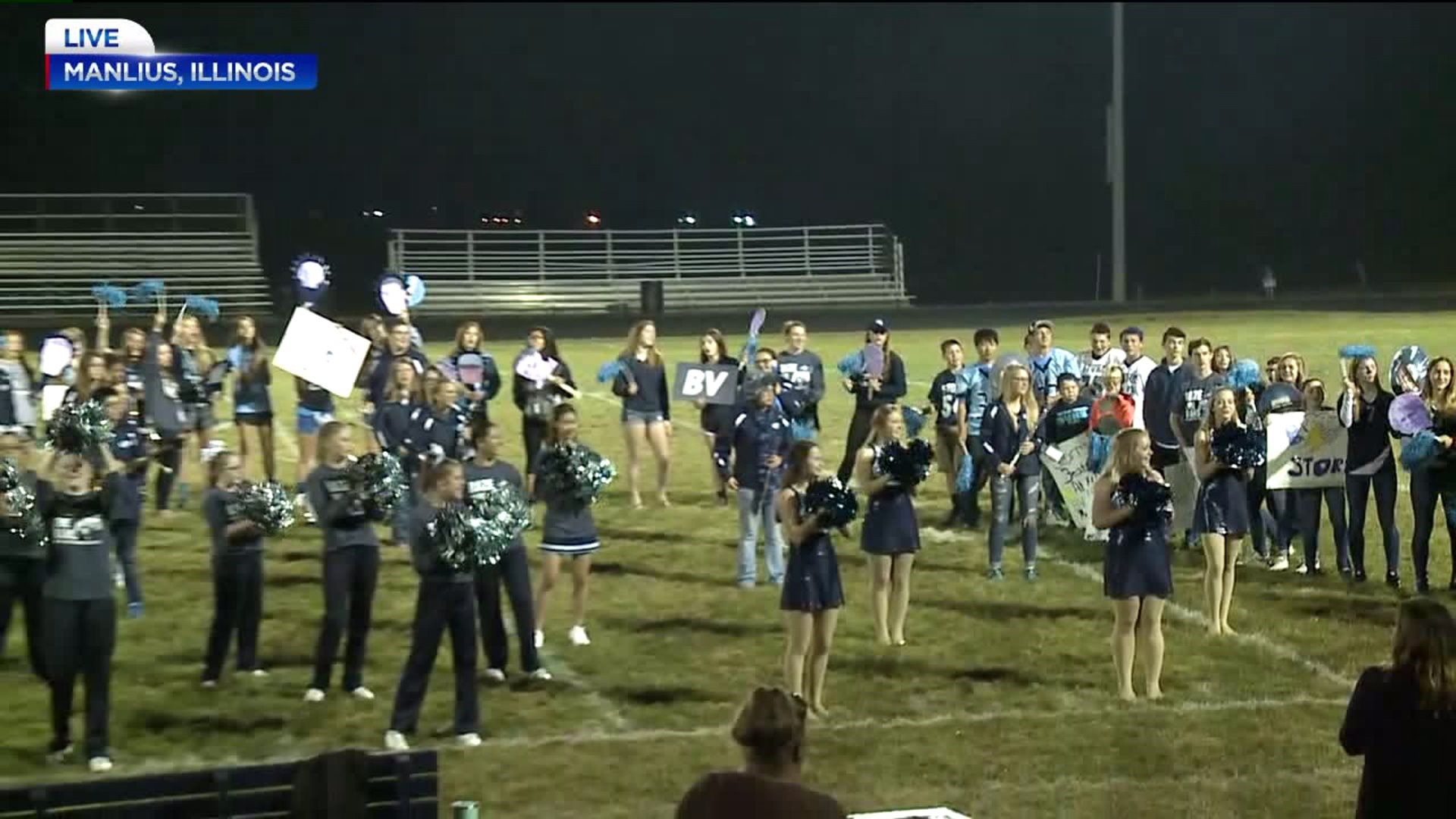 Bureau Valley Band, Cheer, and Dance Perform on The Score Pre-Game Pep Rally