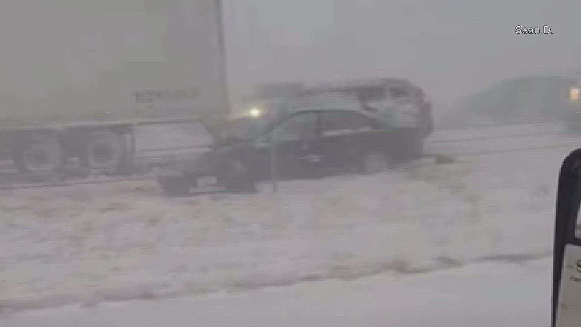 Motorists in central Iowa brought to a standstill as winter system ...