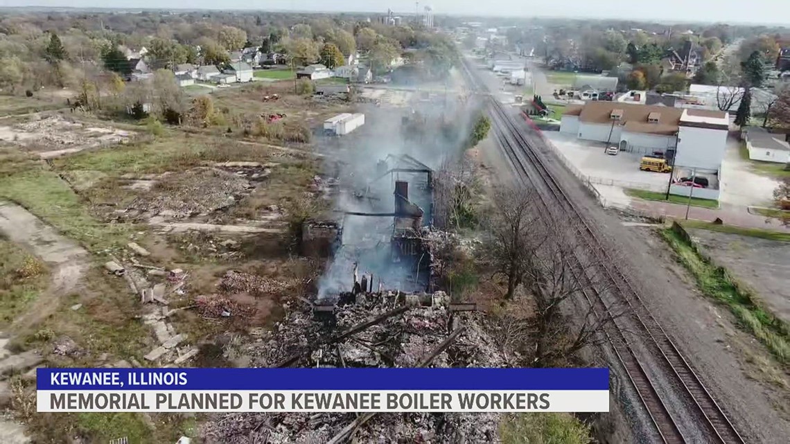 Memorial still planned after fire at Kewanee Boiler building | wqad.com