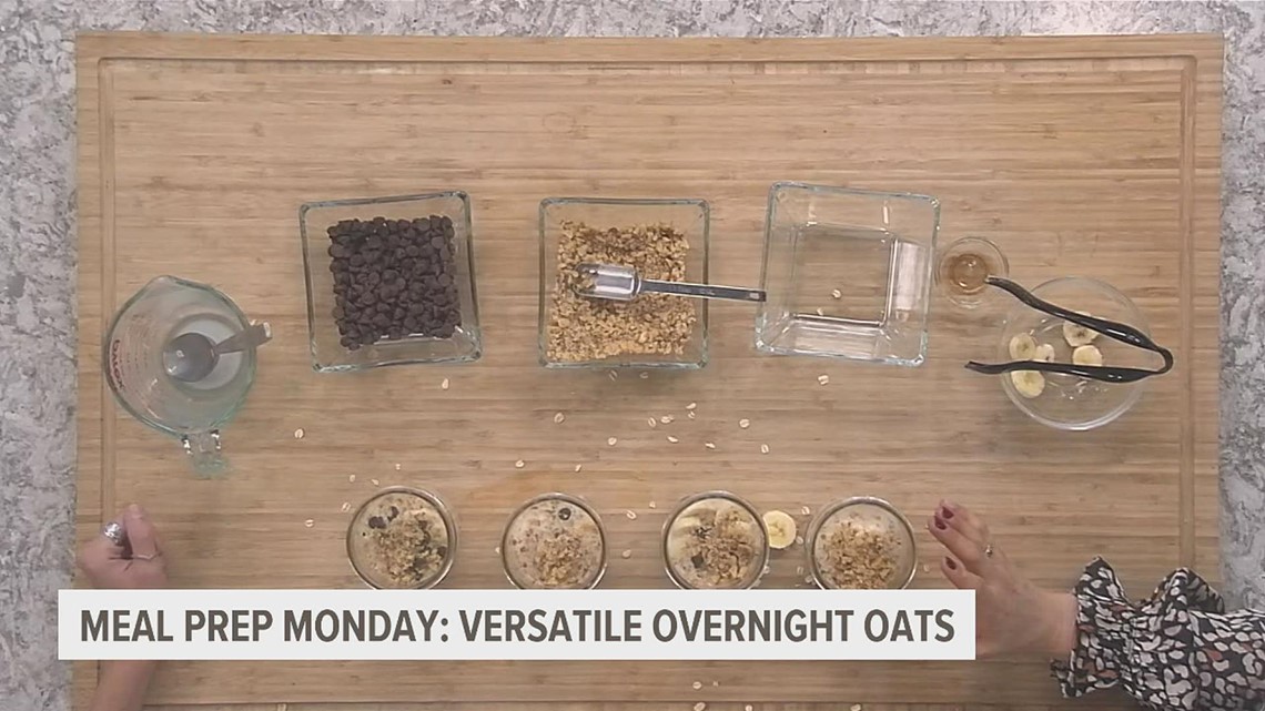Wake up to a delicious breakfast with these overnight oats!