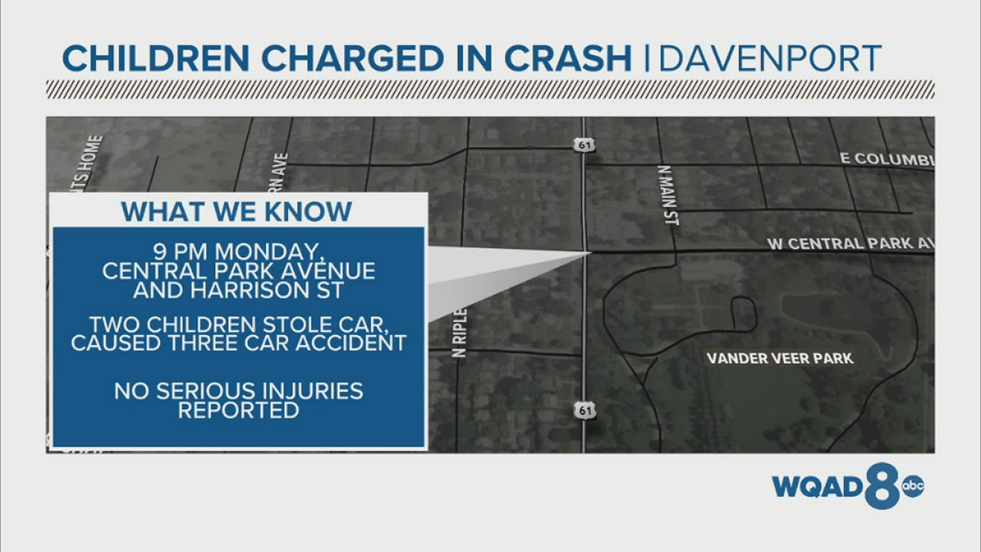 The accident happened around 9 p.m. Monday, November 8th in Davenport.