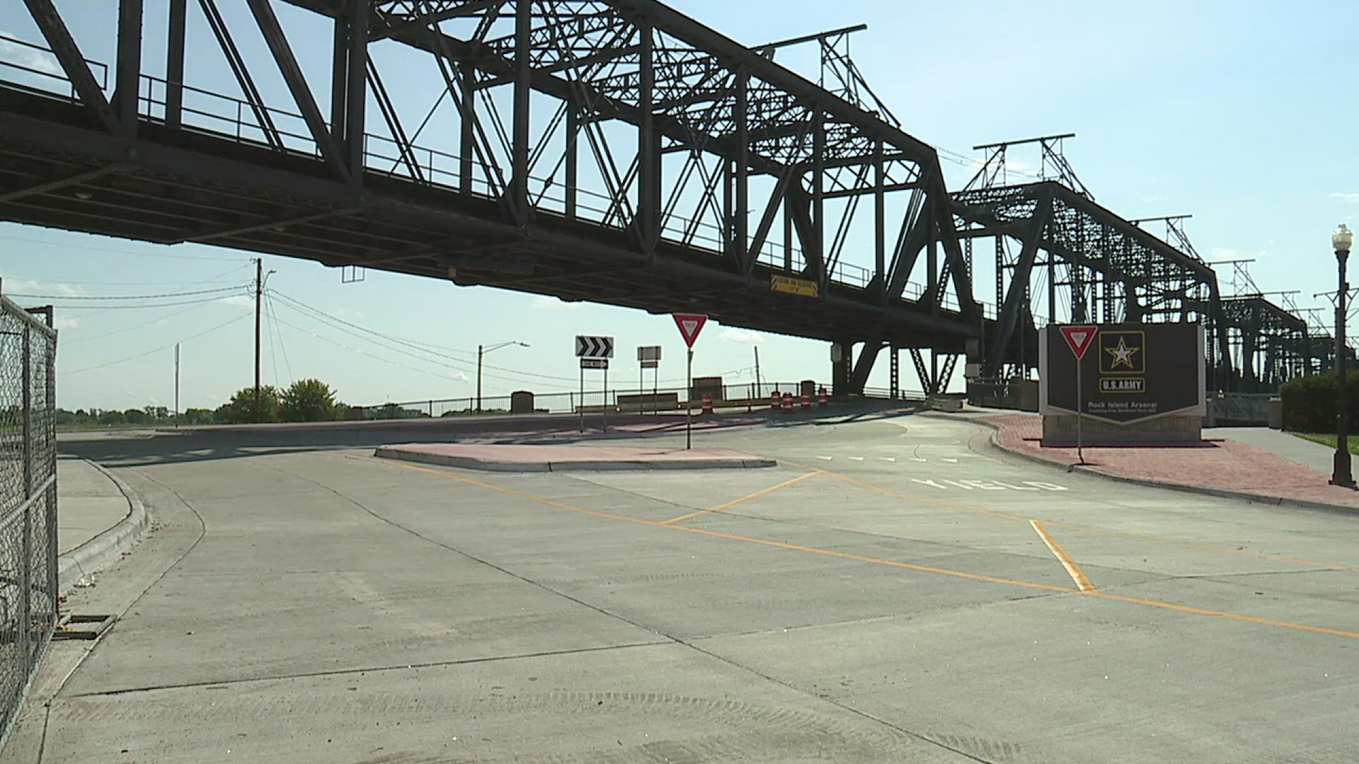 The bridge was closed in March as crews worked to construct a new roundabout at the foot of the Davenport gate.