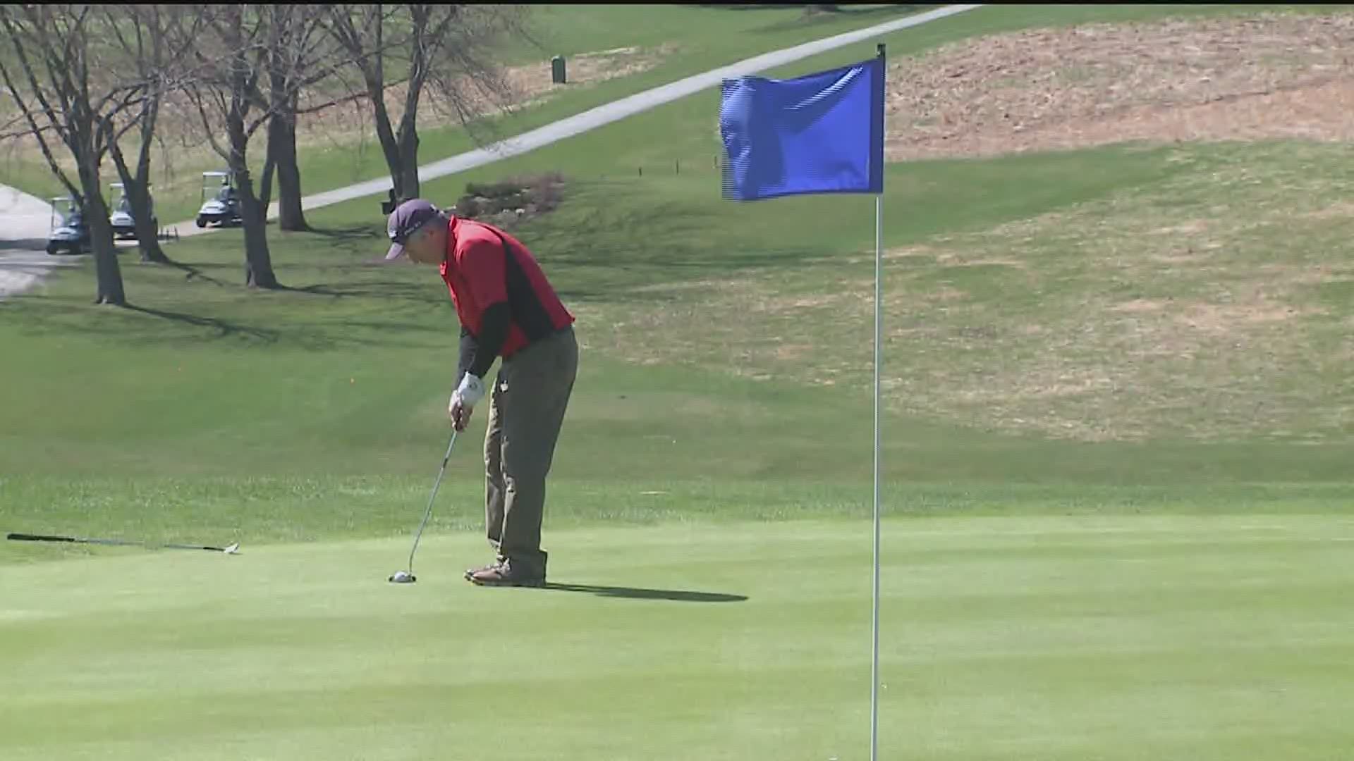 Golfers took advantage of perfect weather and the opportunity to get active while still staying healthy.