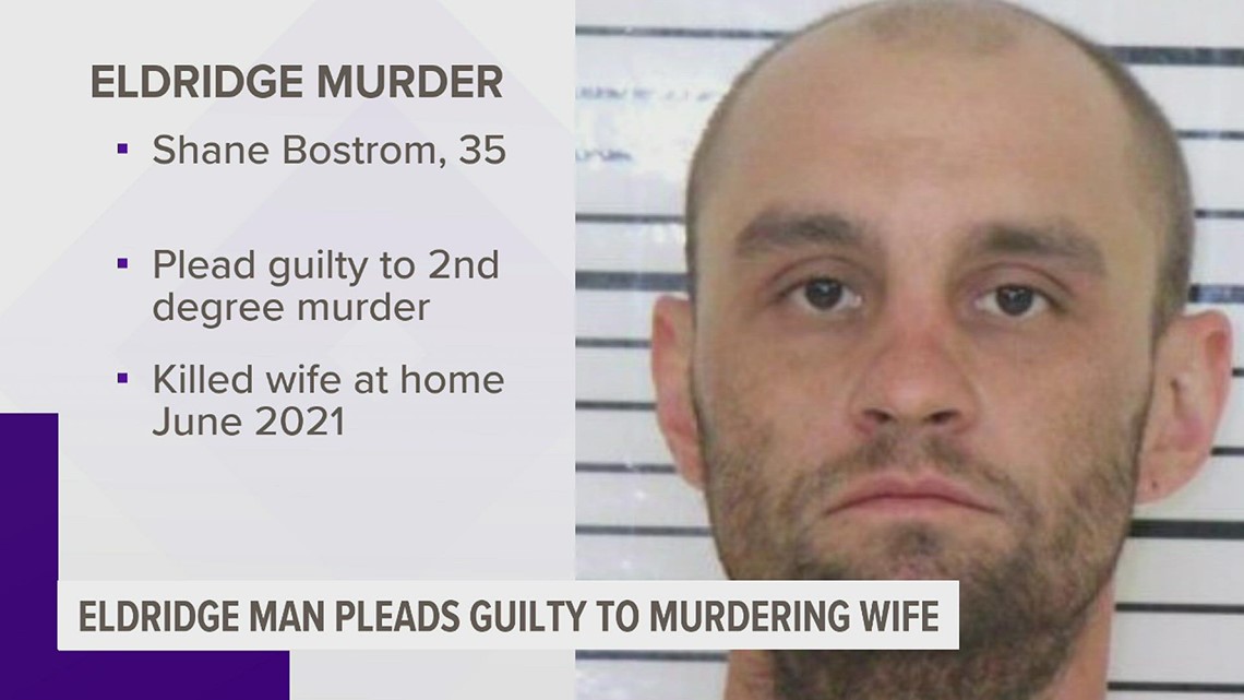 Eldridge man pleads guilty to 2nd-degree murder in wife's 2021 death