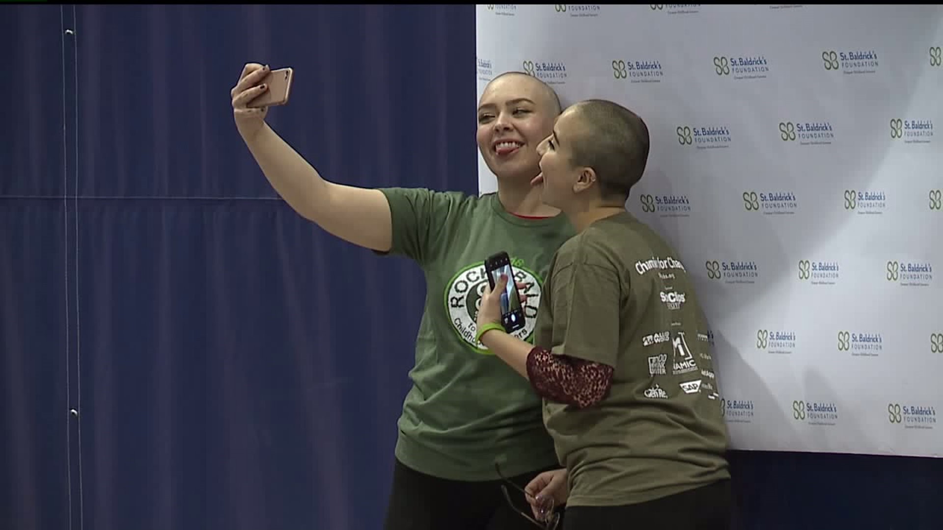 STUDENTS SHAVE HEADS