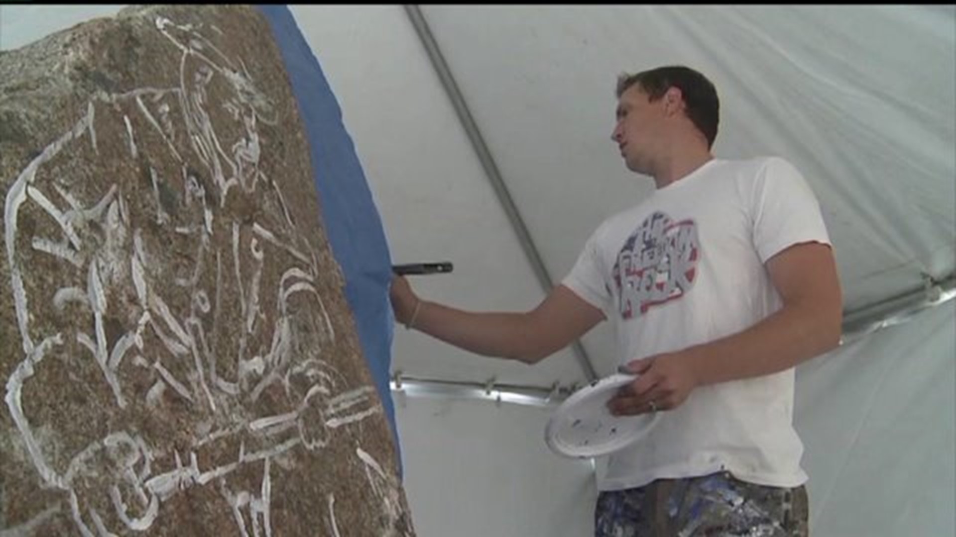 Freedom Rock painter honors military