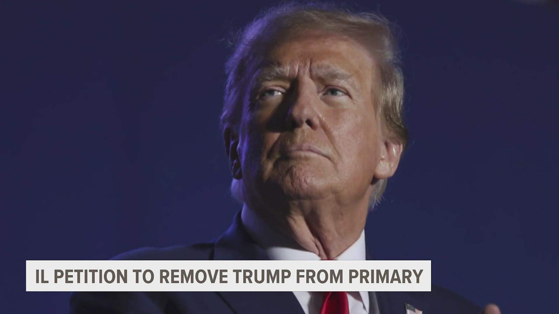 A petition filed by five voters seeks to bar former President Donald Trump from the Illinois Republican primary election ballot in March.