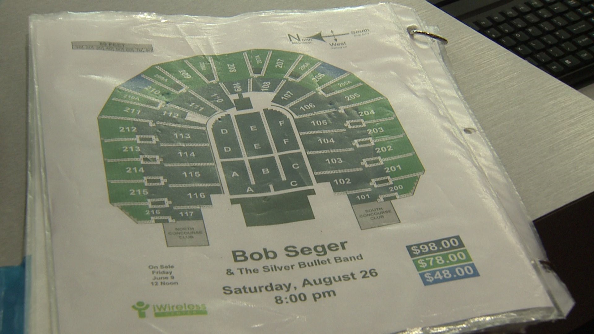 Concert goers find their seats already filled at Bob Seger concert