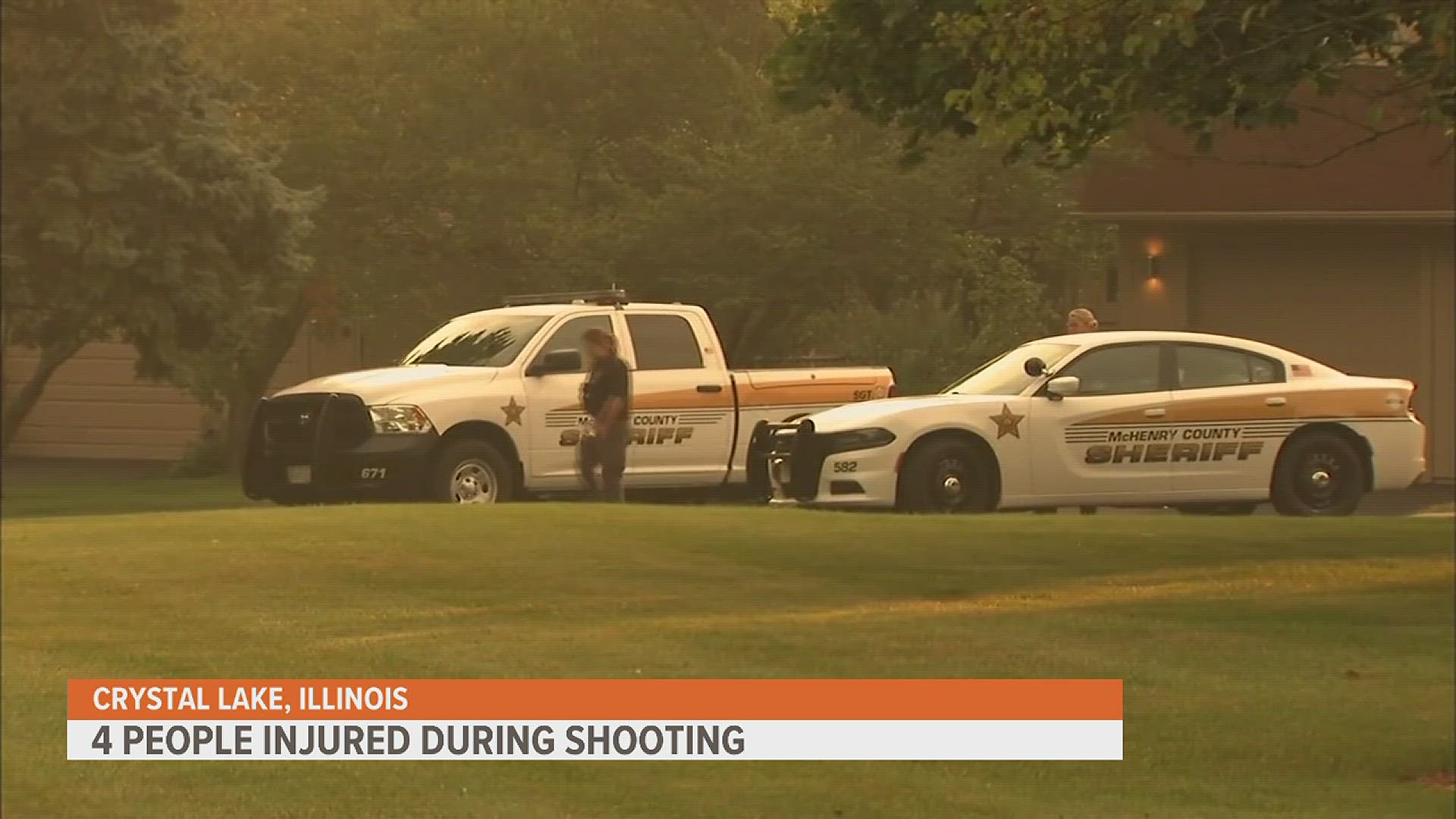 Four people are dead after a shooting in Crystal Lake, Illinois. There was a large police presence at the scene, but no details have been shared about the case.