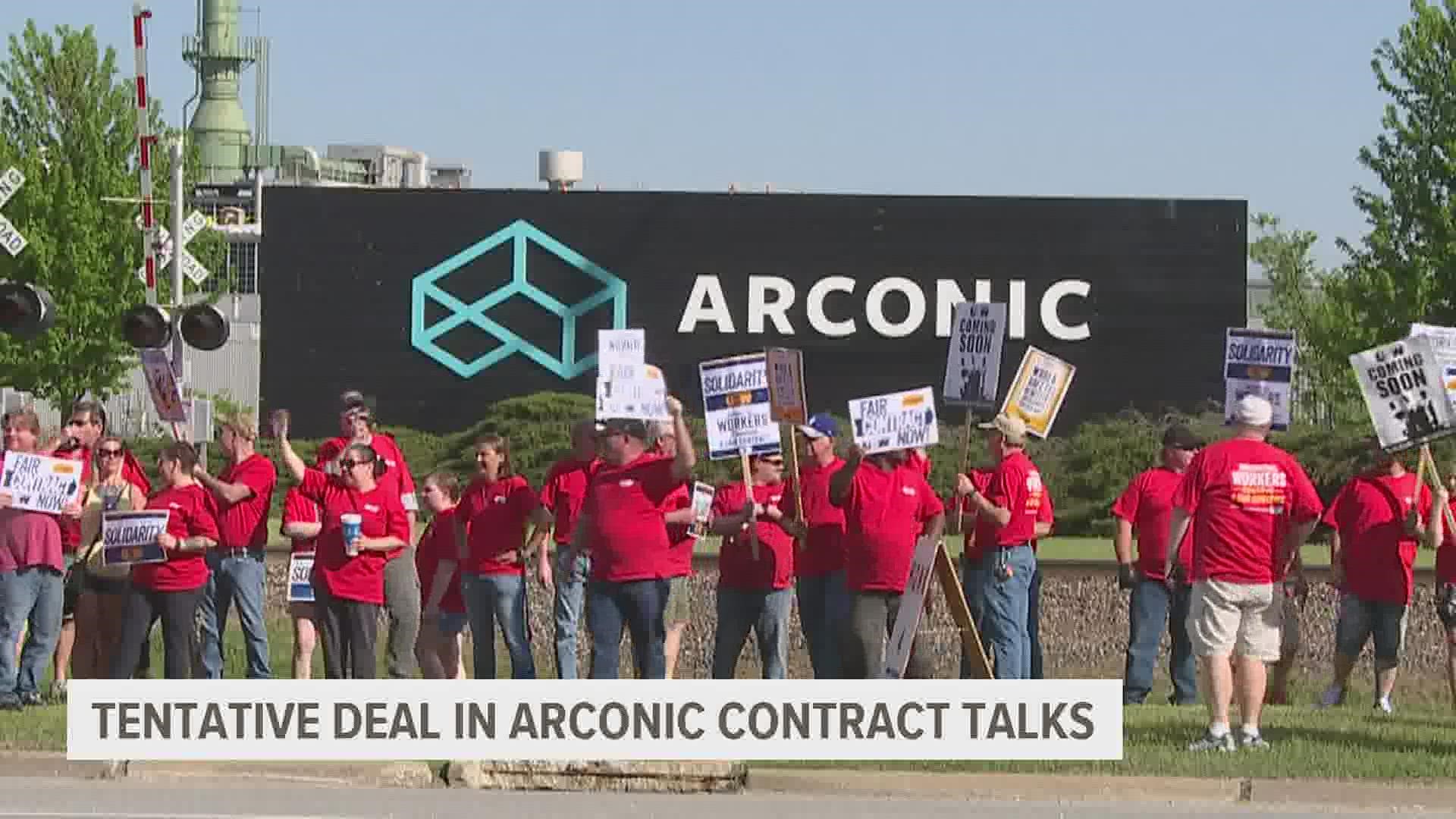 Not long after Local 105 members marched to Arconic with signs and chants, union leaders confirmed a deal had been made. It must now go through a voting process.