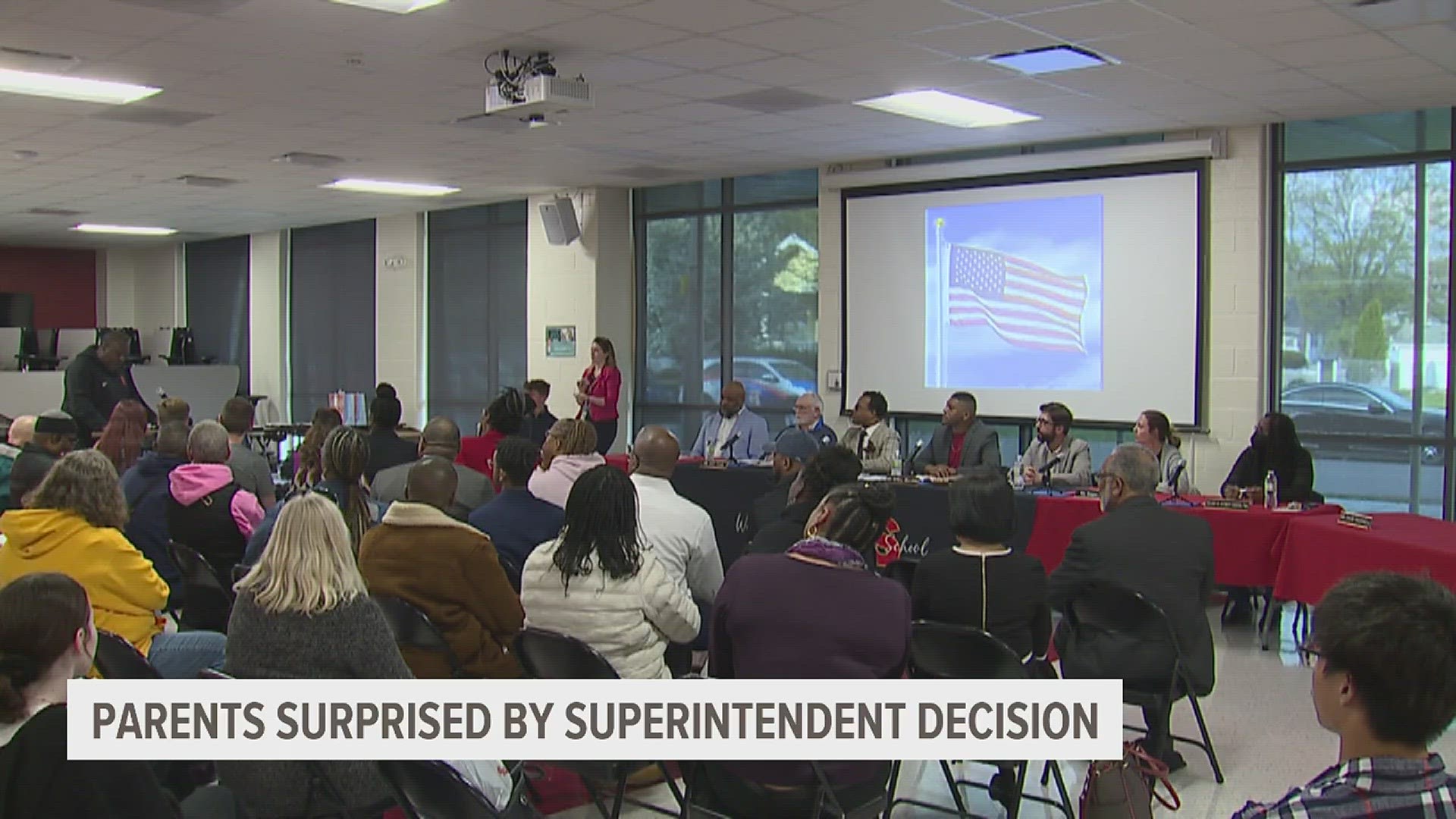 Outside two different schools Wednesday, about two dozen parents in total said they had not heard about the board's decision from district leaders.