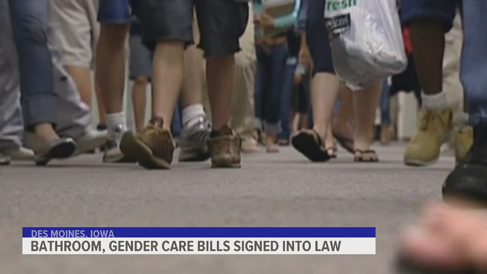 Reynolds signed Senate File 482 and 538 into law Wednesday. Both bills restrict what transgender minors are allowed to do in Iowa and are effective immediately.