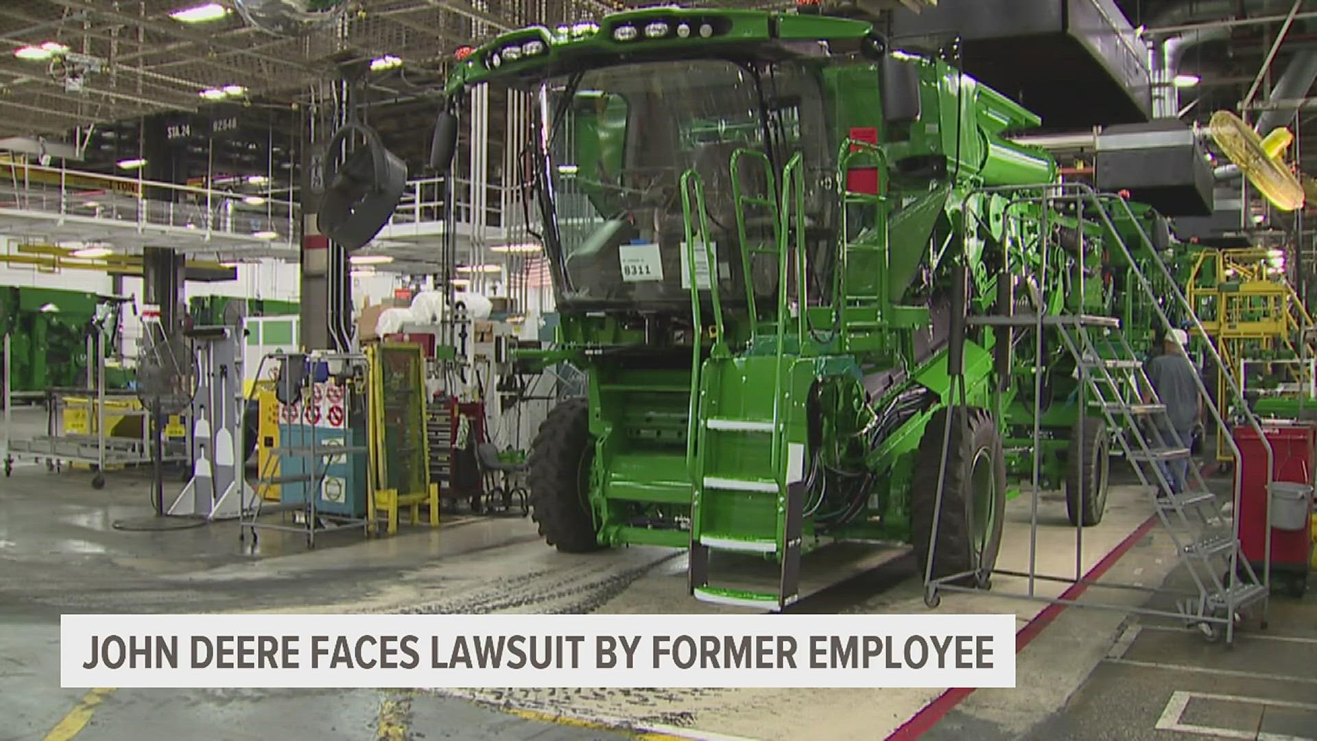 The suit alleges Deere fired Daniel White after he brought up safety concerns with batteries being used for equipment.
