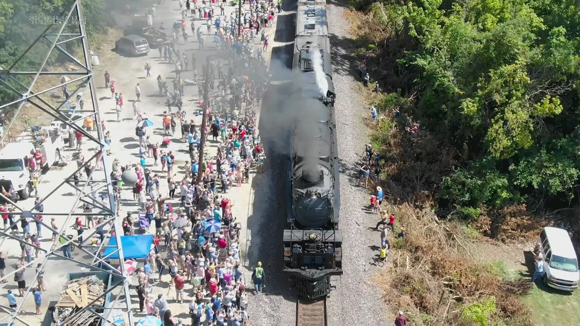 The 1.2 million pound Union Pacific train is the largest steam train in the world. It's headed on tour and will make stops in Grand Mound and Sterling on Sept. 6.