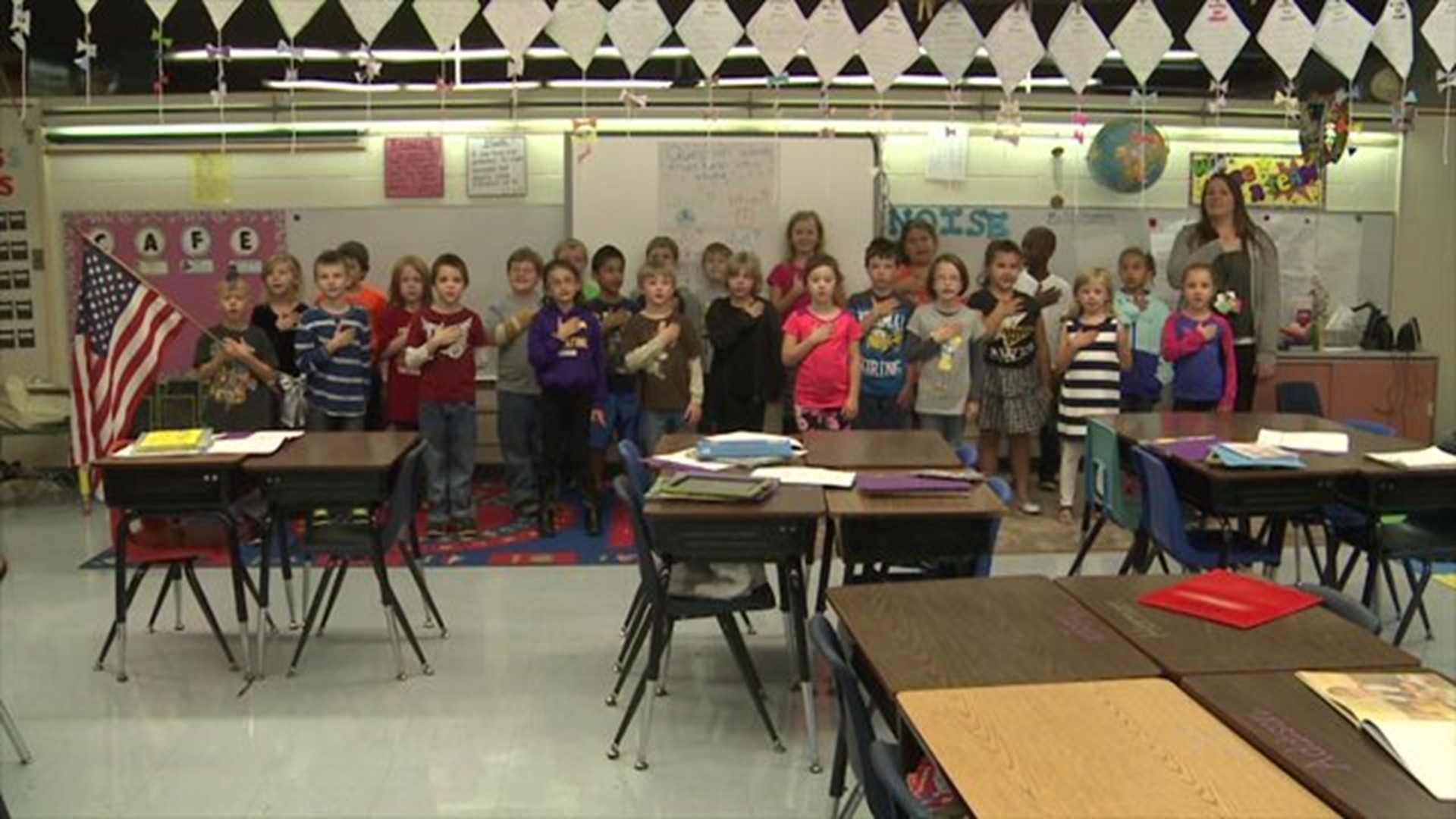 The Pledge from Mrs. Sprague`s class at McKinley Elementary