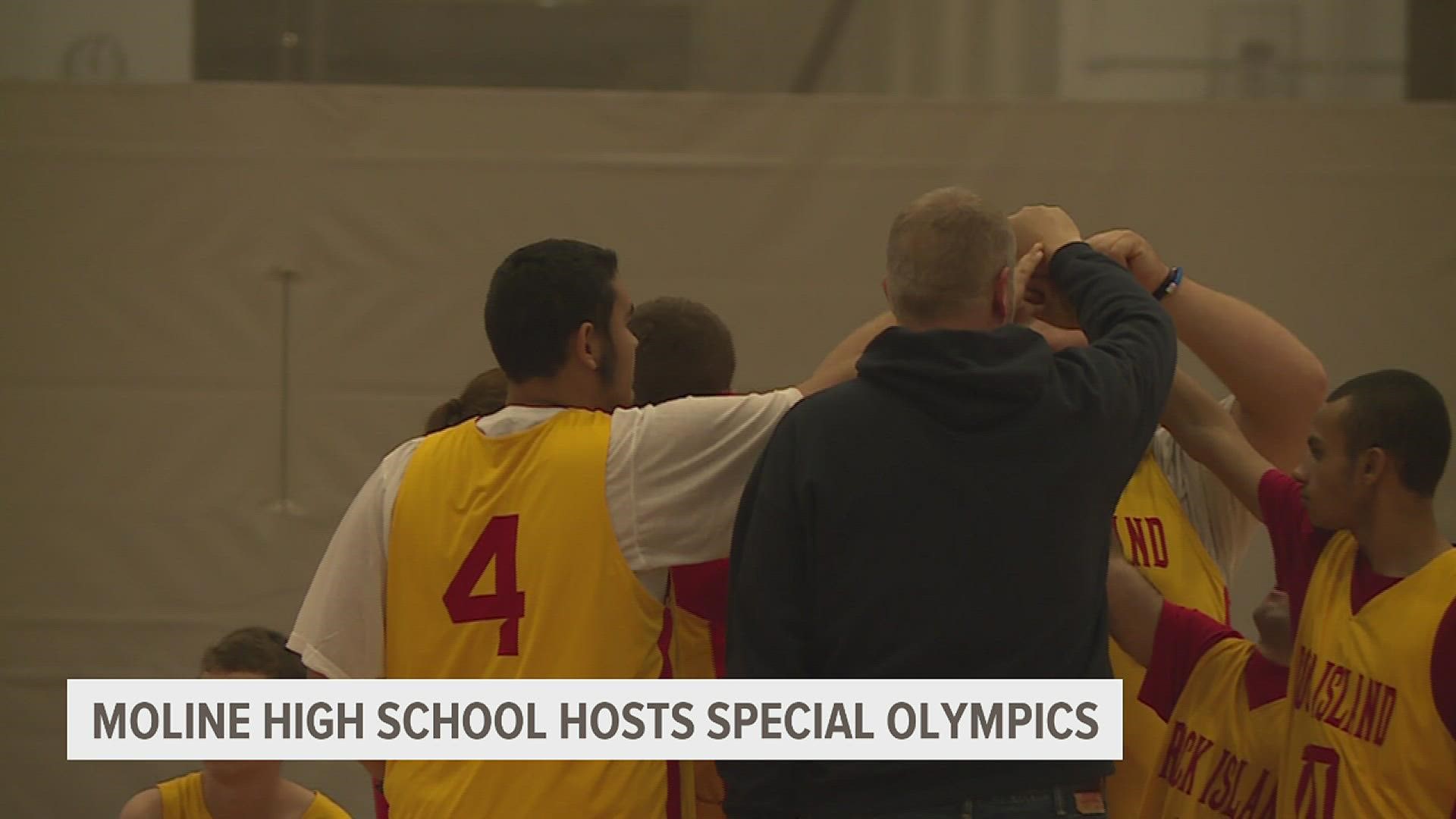 Rock Island and Galesburg high schools competed in a three-way round-robin-styled tournament for the chance to qualify for the Special Olympics Regional Tournament.