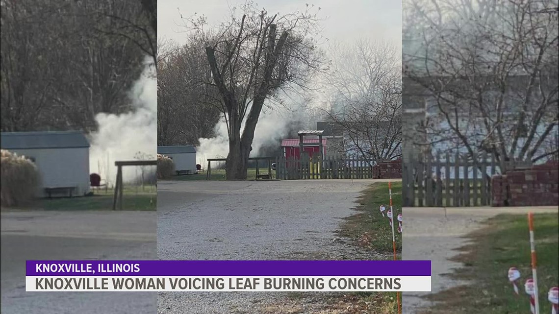 Knoxville resident is expressing concerns over open leaf burning