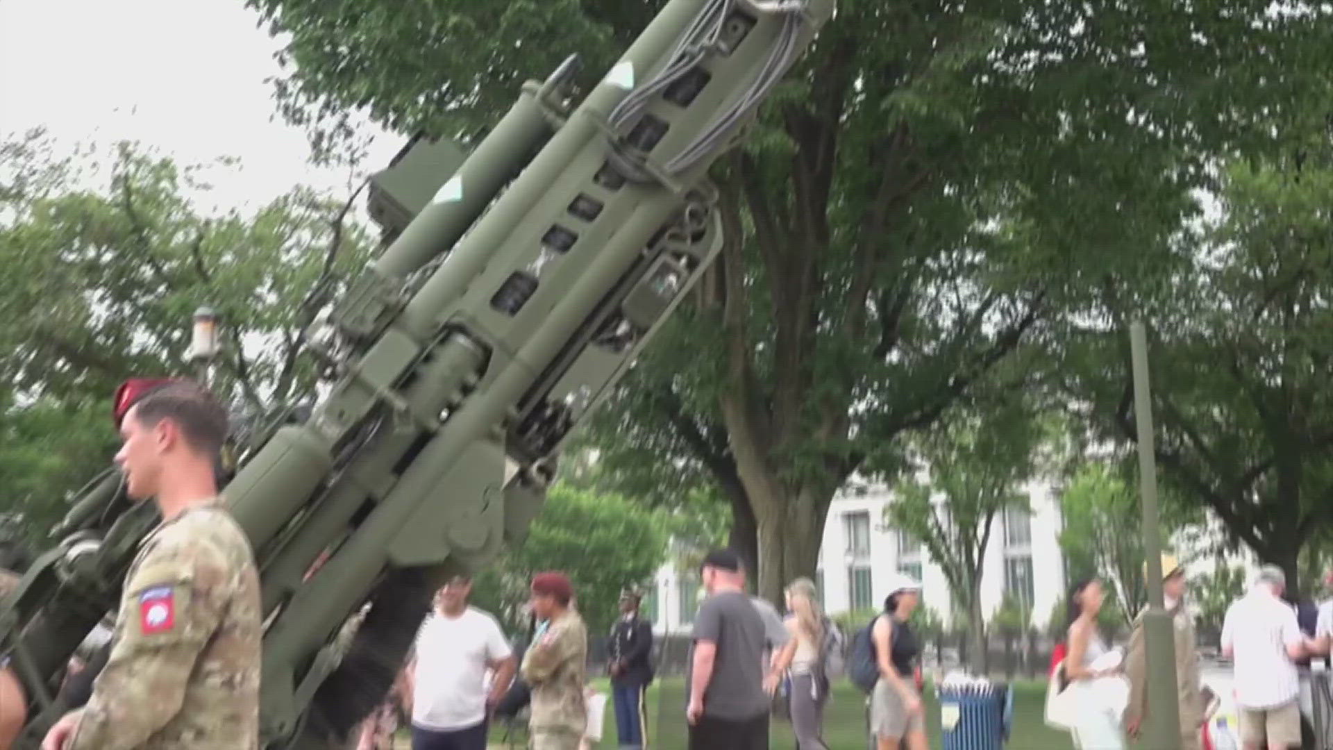 A large military parade in Washington, D.C., marked the U.S. Army’s 250th anniversary.
