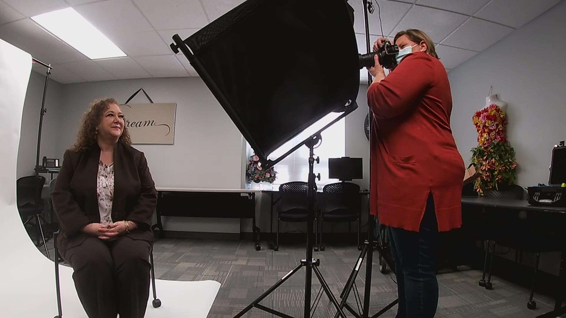 Women in QC can get free professional headshots and clothing assistance to give them confidence for job interviews.