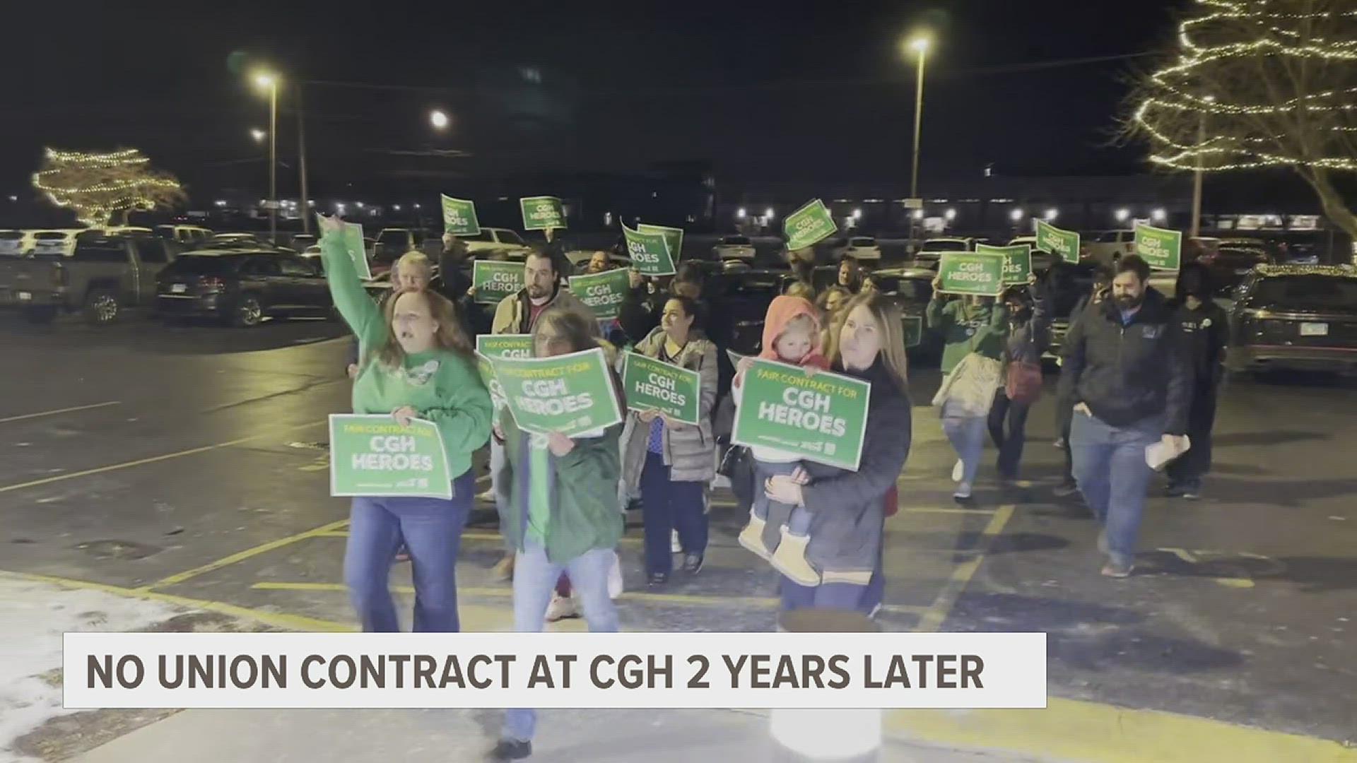 The AFSCME union blames CGH management for purposely stalling negotiations, but the hospital said that's not the case.